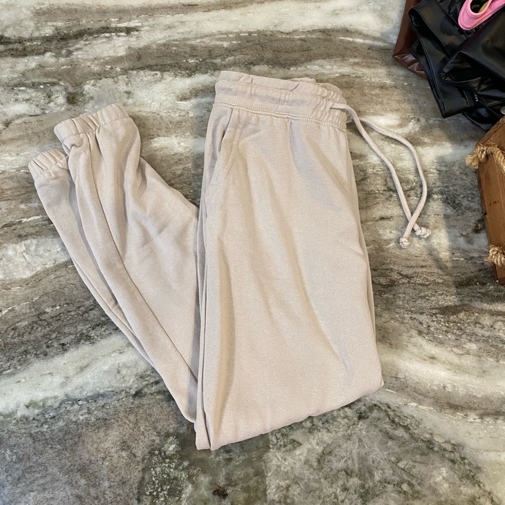 Tan joggers